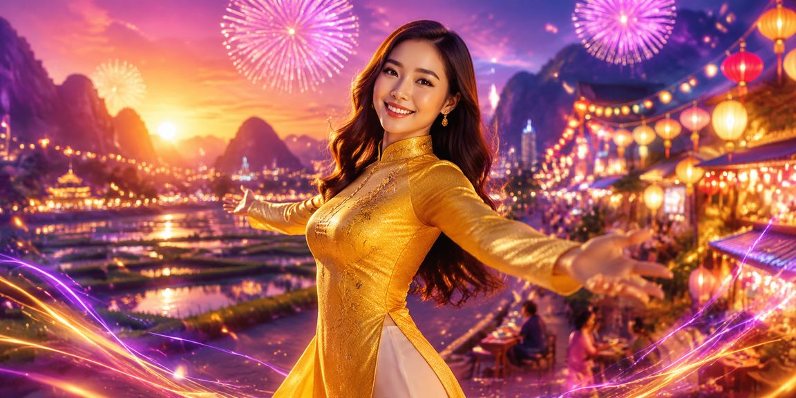Người chơi Ninh Bình tham gia cá cược thể thao với áo dài truyền thống